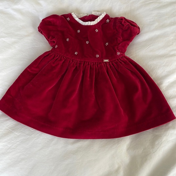 Mayoral Red Velvet Dress - Picture 1 of 7
